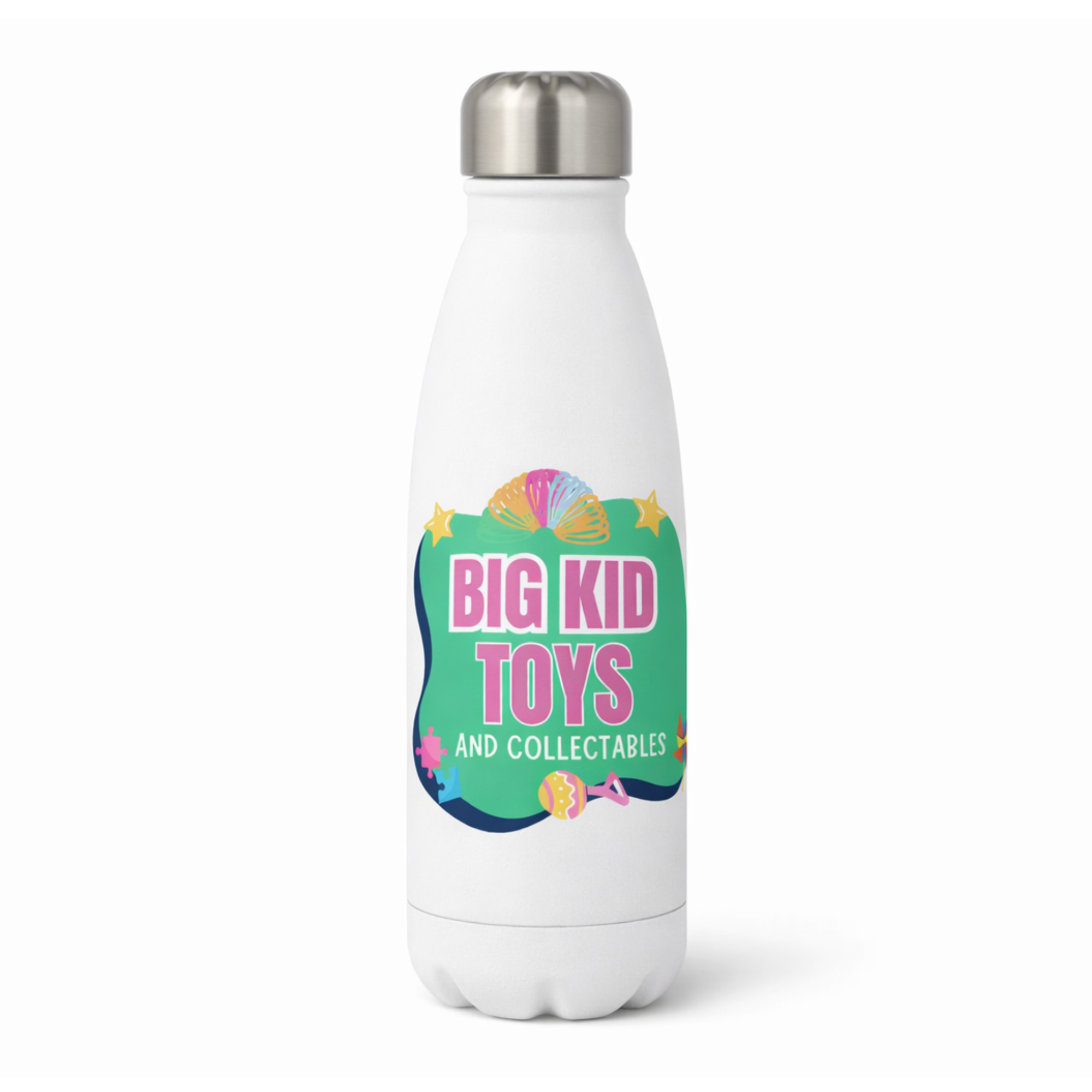 Big Kid Toys Water Bottle – Stainless Steel, White